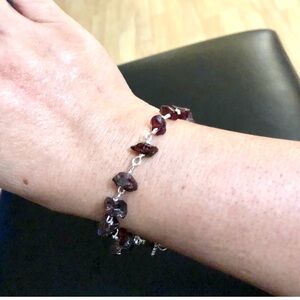 Garnet gemstone Bracelet